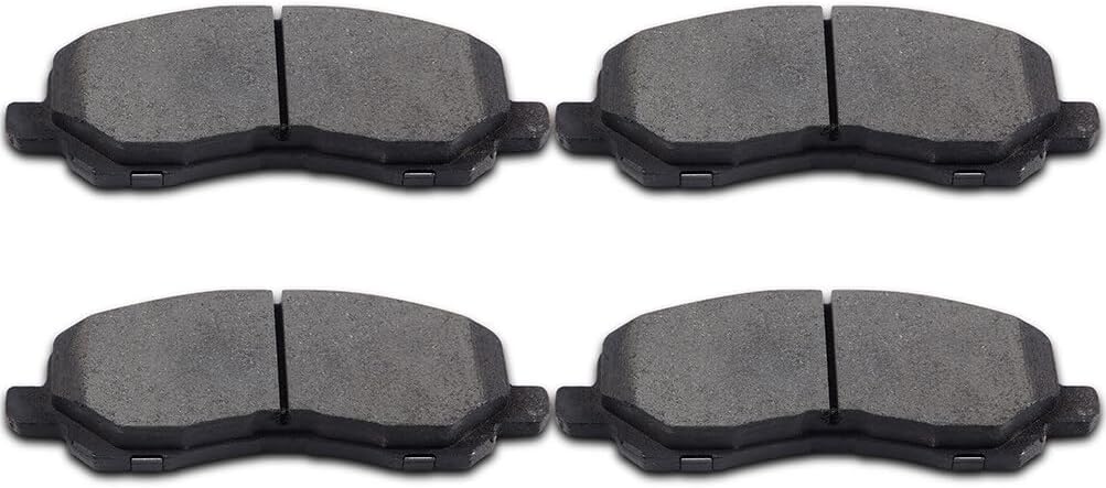 LSAILON [D866] Front Ceramic Disc Brake Pads Set For Chrysler 200 Sebring For Dodge Avenger Caliber Stratus For Jeep Compass Patriot For Mitsubishi Eclipse Galant [4PCS]