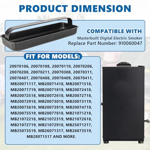 Image of Grease Cup for Masterbuilt Digital Electric Smoker, Grease Tray Replacement Parts, 910060047 Drip Pan Accessories for Masterbuilt Grills MB20071117, MB21072319, MB20072918, Mb20071518, Mb20071819