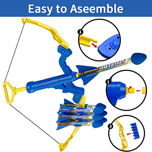 Jqtoyd Huge Bow And Arrow For Kids 8-12, Kids Bow And Arrow Set, Kids Archery Set Outdoor Toys For Kids 8-12, Coolest Gifts Toys For Boys Age 6, 7, 8, 9, 10, 11, 12 Year Old - Shoots Over 100 Feet #TOP4