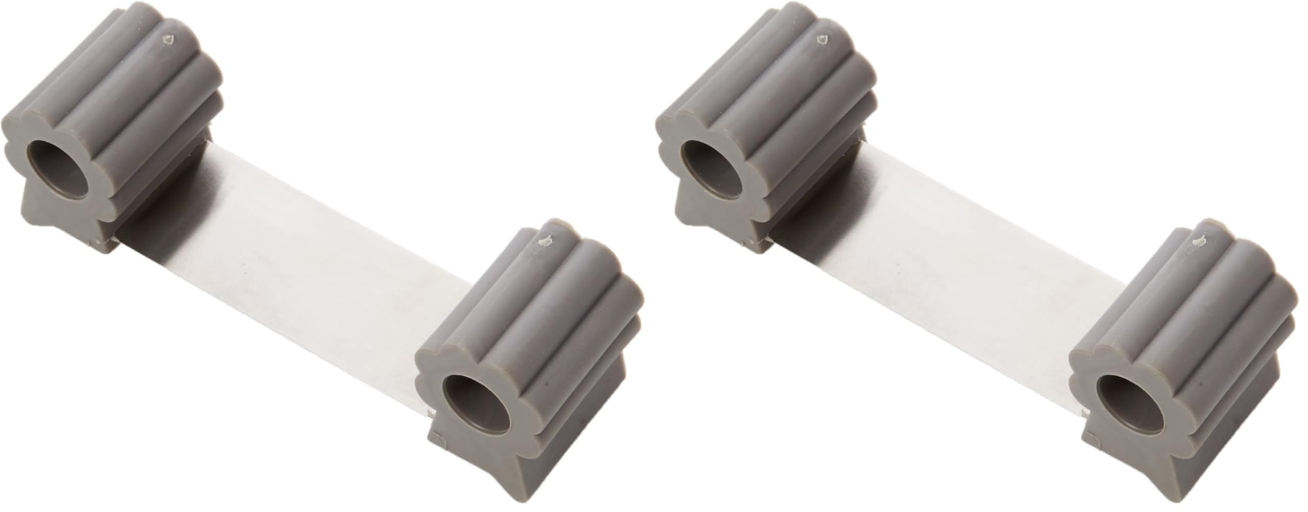 ABUS Türstopper Leif für zufallende Türen - Klemmschutz für Kinder und Babys - 1 Stück- grau - 76968 (Packung mit 2)