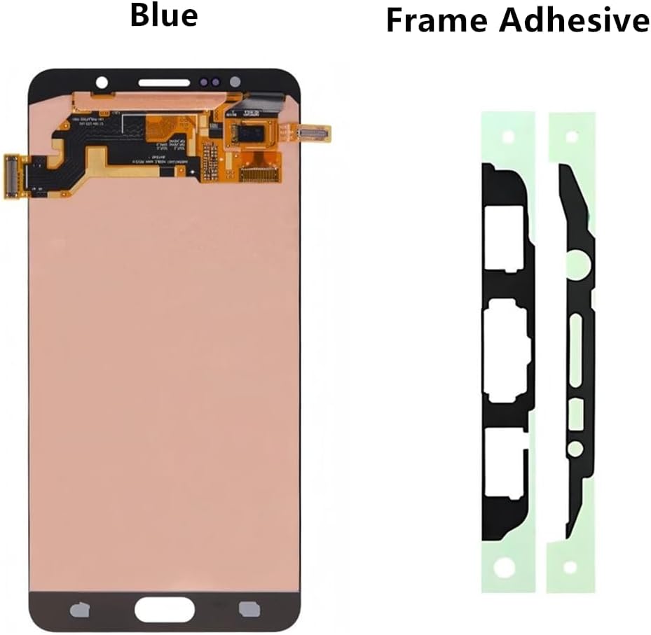 Original 5.7" AMOLED Display for Samsung Galaxy NOTE5 Screen Replacement OEM Note 5 SM-N920A SM-N920F Display Touch Screen Digitizer Assembly. (Blue+Back Cover Adhesive+Tools)
