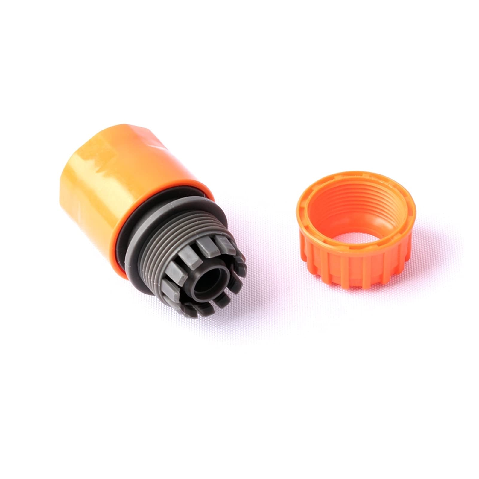 Gota de riego de jardinería 20pcs 1/2 pulgadas Adaptador de manguera de jardín lavado de autos pistola de agua Acoplamiento rápido Pulgar verde Pulgar Naranja Acoplamiento de plástico