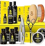 The Beard Club Beard Kit for Men - Grooming & Care Kit - Cedar & Sandalwood Oil, Cedar Balm,...