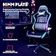 Trust Gaming GXT 716 Rizza Gaming Stuhl mit RGB LED-Beleuchtung, 350 Farben und Effekten, Höhenverstellbare Armlehnen, Rundum Drehbar, Ergonomischer Bürostuhl, Gamer Stuhl - Schwarz