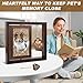 Pet Memorial Frame - Rotating Wooden Picture Frame for 4x6 Photos, Dog Memorial Picture Frame for Loss of Dog or Cat Sympathy Gift, Pet Bereavement Remembrance Picture Frame for Beloved Dog or Cat
