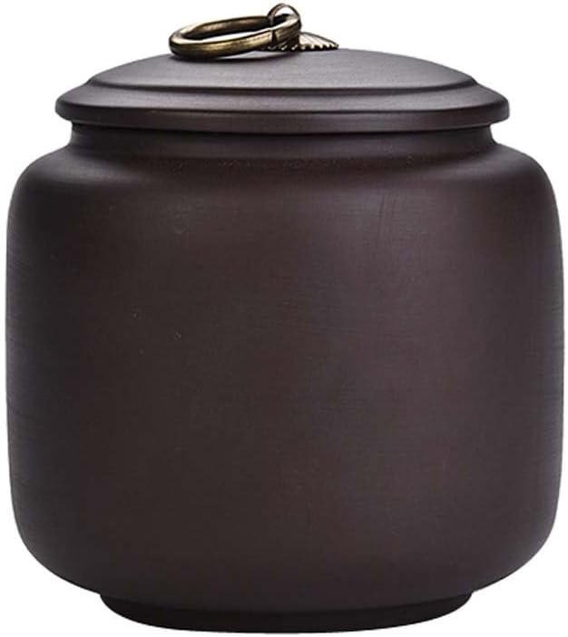 Koala SuperstorePurple Clay Food Storage Jar Chinese Style Tea Canister with Airtight Lid, NO.004