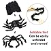 ESSENSON Halloween Decorations - 12 FT Giant Round Spider Web and Fake Large Hairy Spider Props Scary Halloween Yard Door & Outdoor Decor with Super Stretch Cobweb Decorations Party Favors