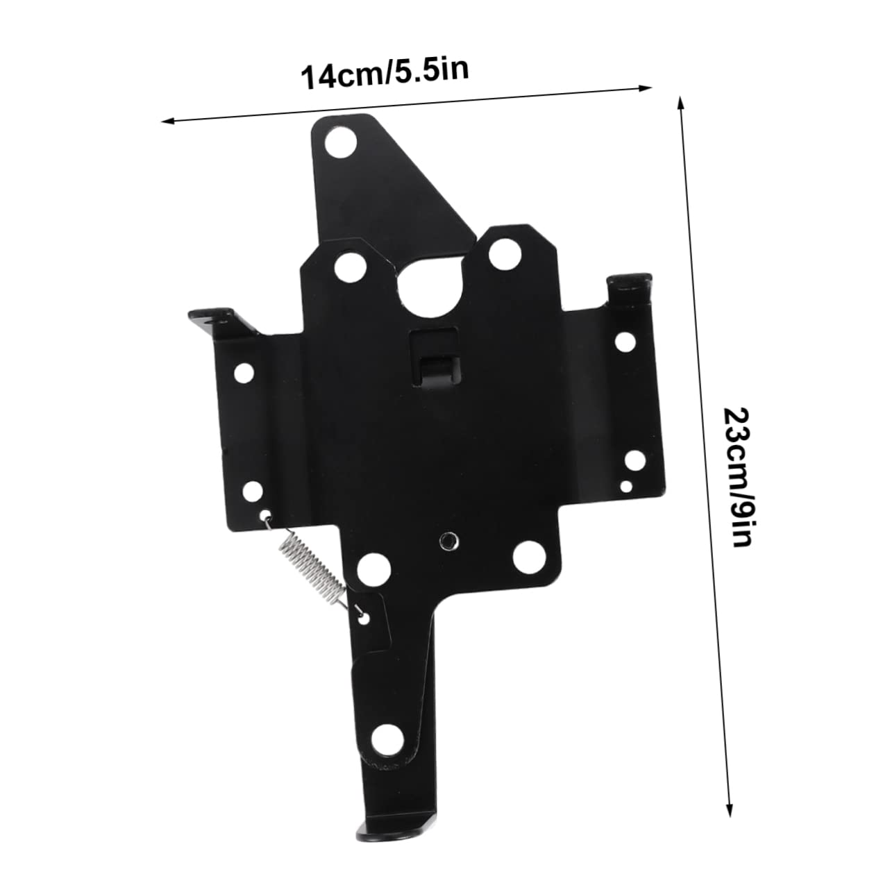 Loquet Autobloquant de Porte à Montage sur Poteau Noir