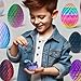 3D Printed Snake Egg Toys, Flexible 3D Eco-Friendly Animal Toy, ADHD Fidget Snake, Unique Desk Pet for Collectors, Stress Relief & Home Decor&Easter (Blue-Pink Egg, 11.8')