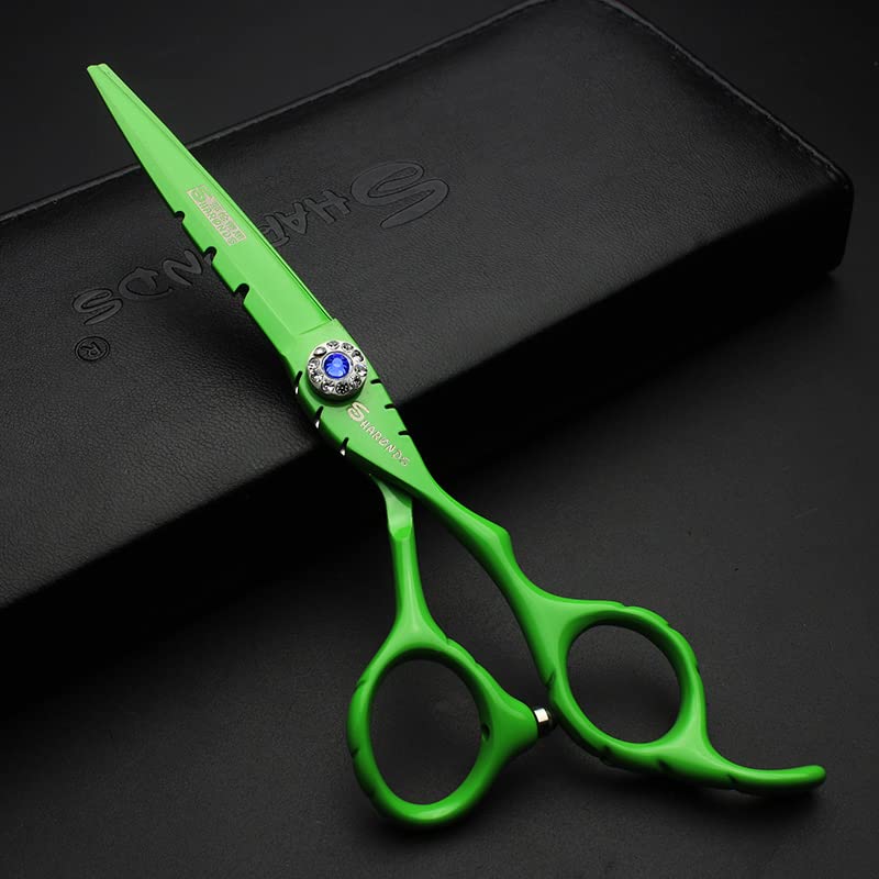 SHARONDS Tijeras de pelo de acero inoxidable de alta dureza 440C de 6 pulgadas para peluquería, estilista, herramienta de adelgazamiento para peluquería especial (juego de tijeras)
