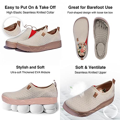 UIN Women's Art Travel Walking Shoes Slip On Casual Lightweight Wide Toe Fashion Sneaker Toledo Ⅸ - Image 7