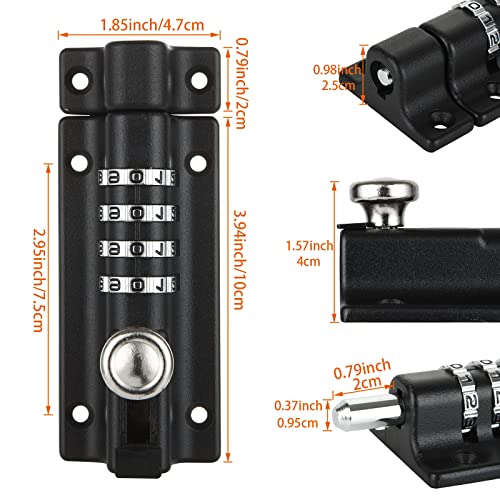 YOUNTHYE 2PCS Combination Locking Bolt - Image 2