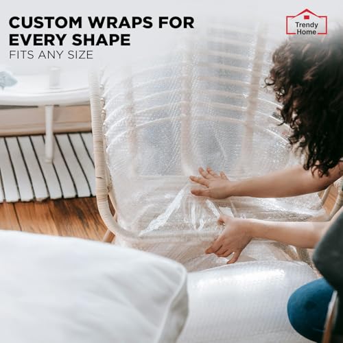Image of Trendy Home 60 GSM Bubble Wrap Roll, 1 Mtr Wide x 3 Mt Long, Pack of 1 | Reusable Packaging Material, For Fragile Items, Storage, Courier Use