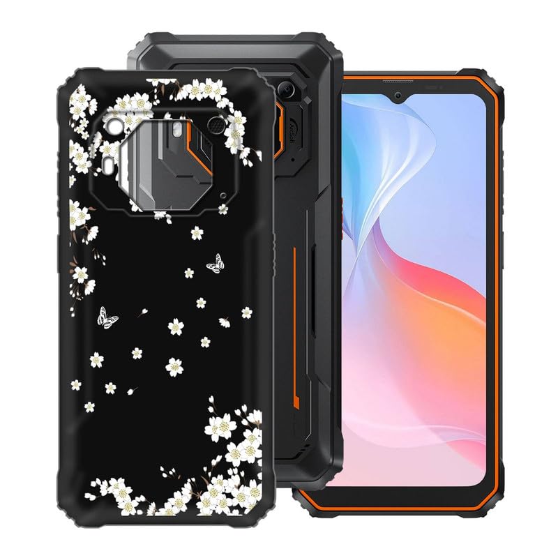 Coque Pour Blackview BV6200 Pro, Noir Silicone TPU Cover Souple Cristal Bumper Housse Étui Case + HD Film Protecteur Verre Trempé écran Pour Blackview BV6200 Pro (6,56