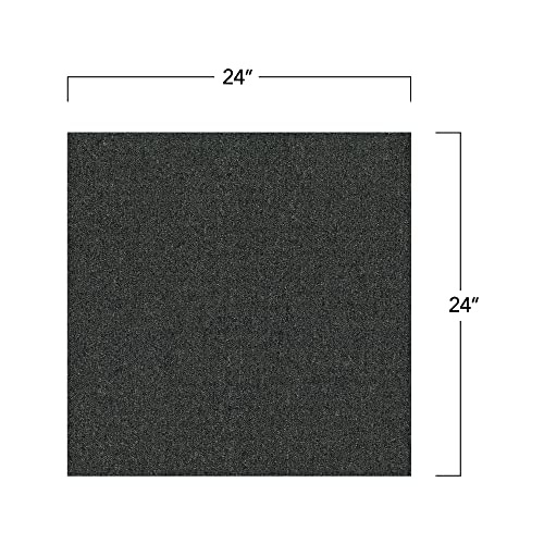 Image of Mohawk Advance 24 inch x 24 inch Berber (Loop pile), 0.11 inch Pile Height, Carpet Tile, Nylon Fiber, Denim Color, (24 Tiles), (96 sqft /carton)