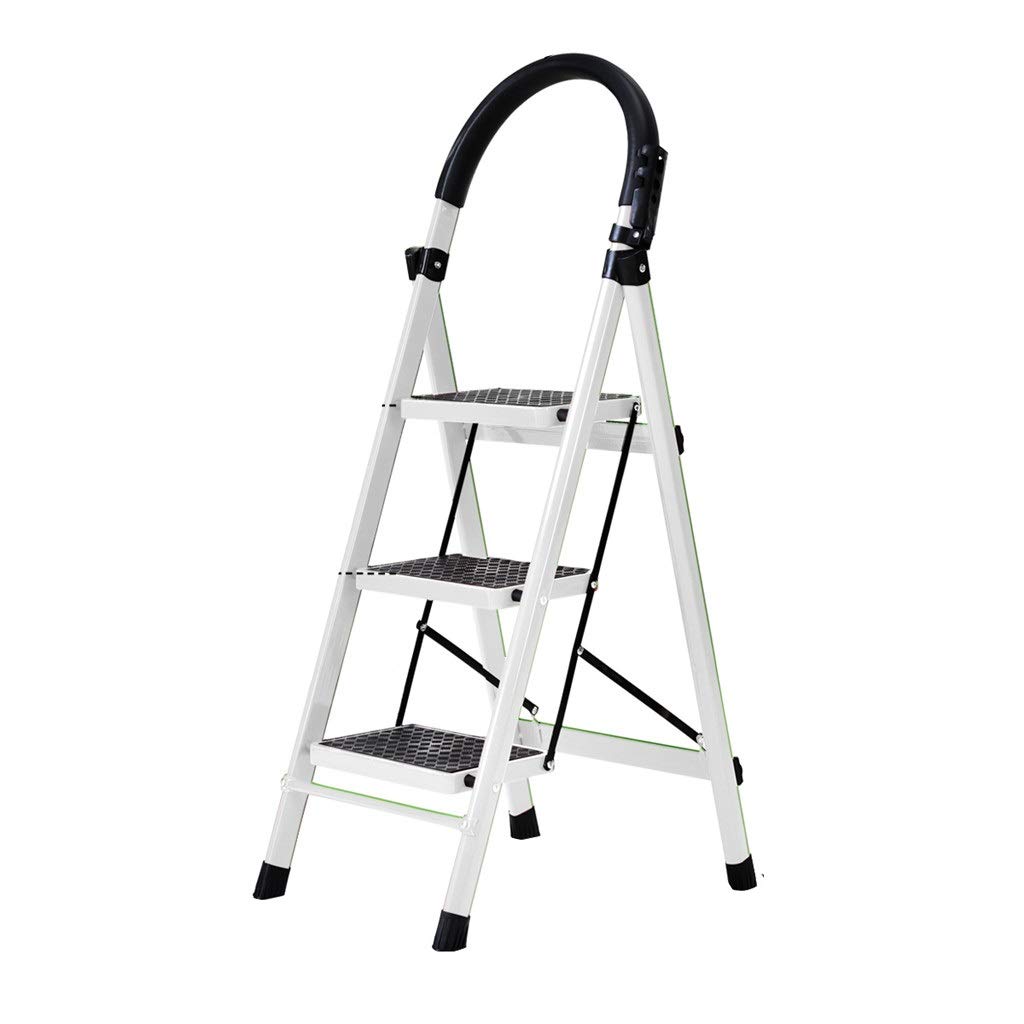 step stool ladder Step Stool Thickened Iron Ladder, Multipurpose Installation-Free Engineeladder Foldin
