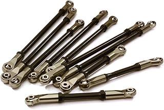 Integy RC Model C28195GREY Alloy Machined Steering & Suspension Linkage Set(10) for 1/10 TRX-4 (12.8-in WB)