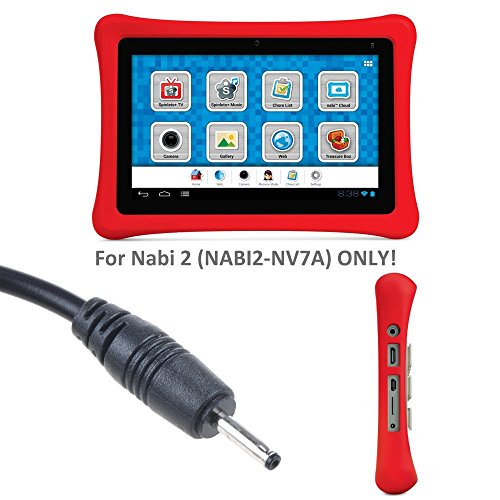 Adaptador AC 5V Extra Largo 6.6 FT para Tablet Fuhu Nabi 2 miniatura 4