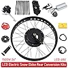 Electric Bike Conversion Kit, E-Bike Rear Wheel Motor Kit with LCD Display & Controller, DC 48V 1500W Brushless Toothless Hub Motor, E-Bike Conversion Kit for 26-Inch Snow Bikes with 26 * 4.0 Tire #3