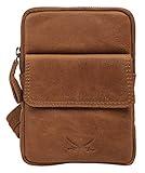 Sansibar Umhängetasche SYLT cognac echt Leder Herren, Damen - 020725