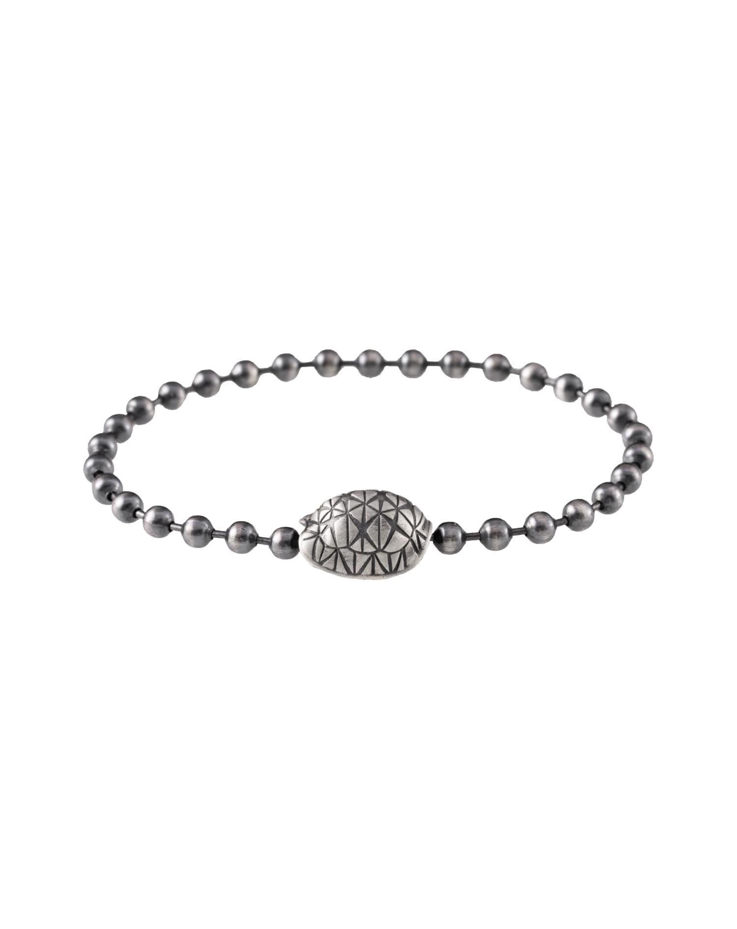 Indian Star Tortoise Clasp Bracelet 925 Sterling Silver 4MM Ball Chain Bracelets Link Bangles for Women Girls Men(6/7/8/9 Inches)