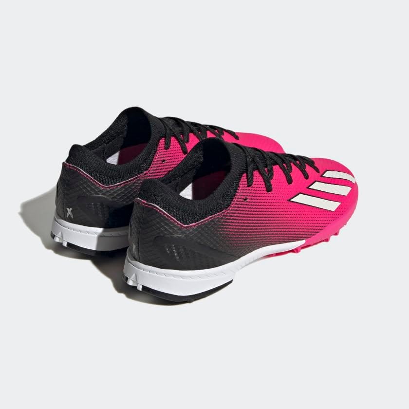 adidas X SPEEDPORTAL.3 Turf Soccer Shoe, Team Shock Pink/Zero Metallic/Black, 5.5 US Unisex Big Kid | Image 4