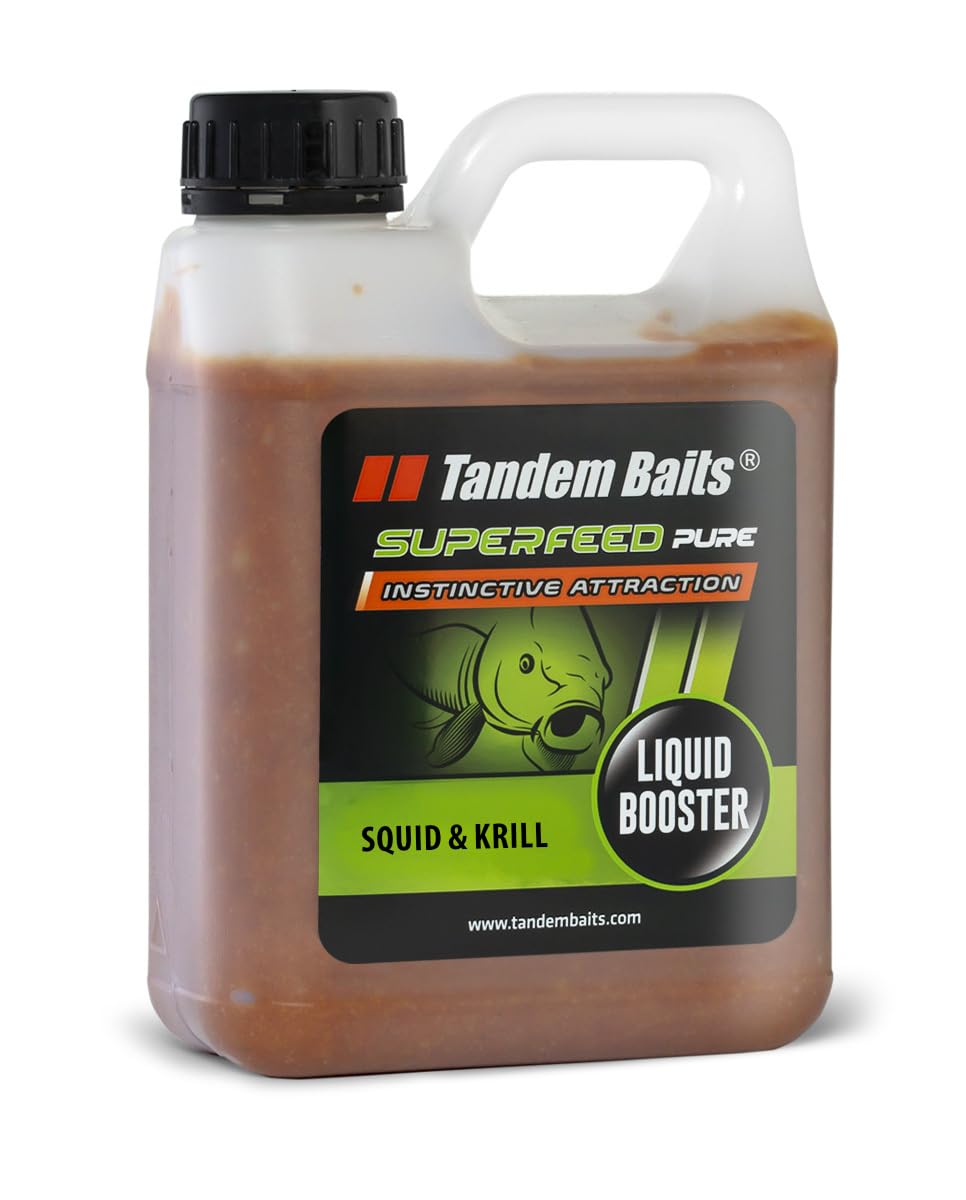 Tandem Baits SuperFeed Pure Booster Squid & Krill | Carp Fishing Booster | Booster Effortless Carp Fishing | Carp Bait | Carp Fishing Accessories for Monster Fish 1000ml