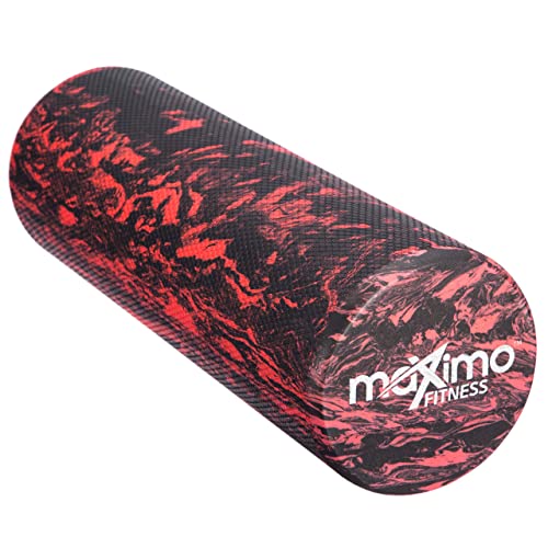 Maximo Fitness Foam Roller - 18" x 6" Red/Black