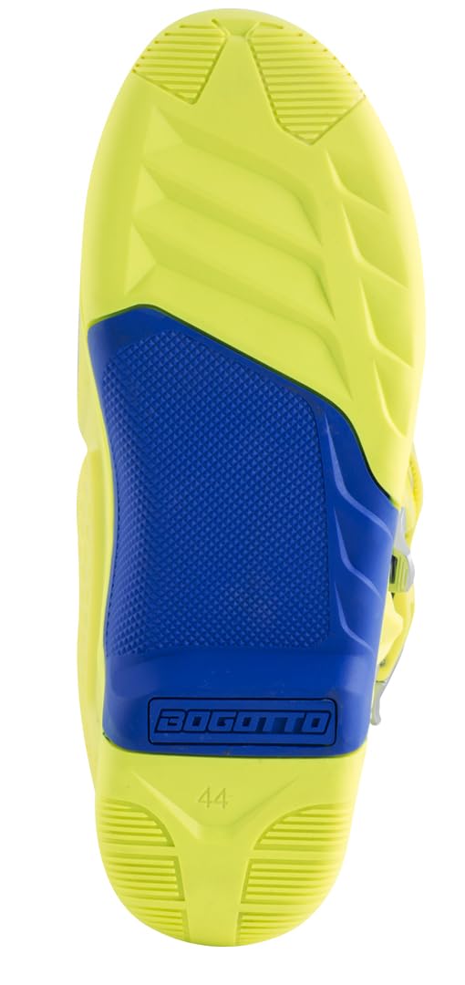 Bogotto MX-6 Motocross Stiefel, blau/gelb, 43 | Motorradschuhe