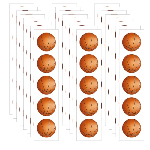 Auroriel 120 Pièces Autocollants en Vinyle De Basketball Étanches pour Bouteille d'eau Ballon De Sport Stickers pour Enfants Filles Garçons Fête Cadeaux...