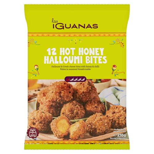 Las Iguanas 12 Hot Honey Halloumi Bites 216g