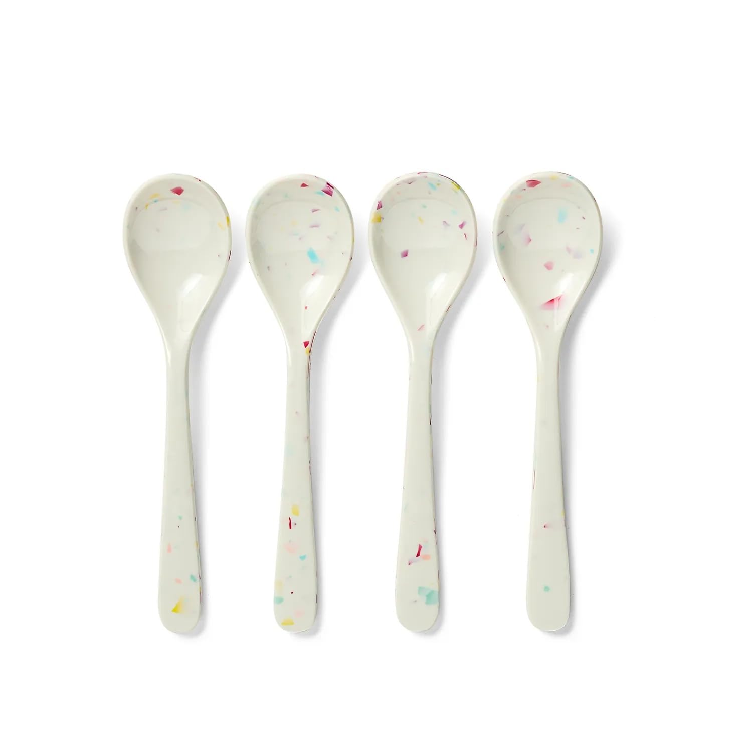 Amazon.com: Sur La Table Melamine Sprinkle Spoons, Set of 4, White