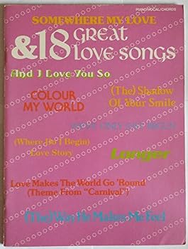 Paperback Somewhere, My Love & 18 Great Love Songs Book