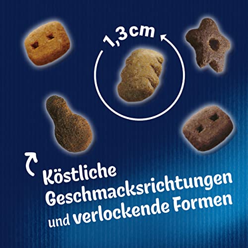 Felix KnabberMix Picnic Party Katzensnack, Knusper-Leckerlie mit 3 Geschmacksrichtungen, 8er Pack (8 x 60g)