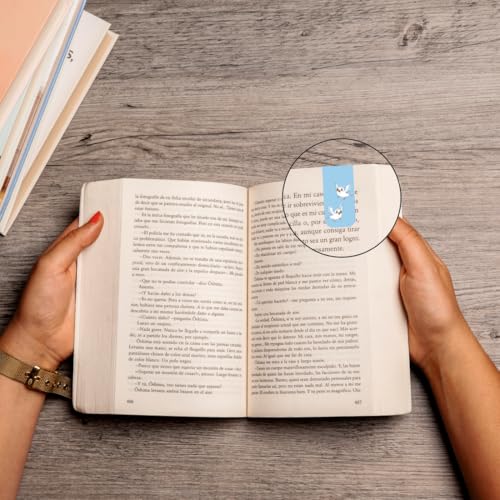 Image of Zesta Magnetic Bookmark Set of 7 | Aesthetic Book Mark for Reading | Cute Anime Bookmarks for Kids, Students | Book Accessories for Novels, Gifts for Readers(Quirky Magnetic Bookmarks, 9X2.5 Cms)