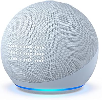 All-new Echo Dot (5th generation, 2022 release) smart speaker with clock and Alexa | Cloud Blue
