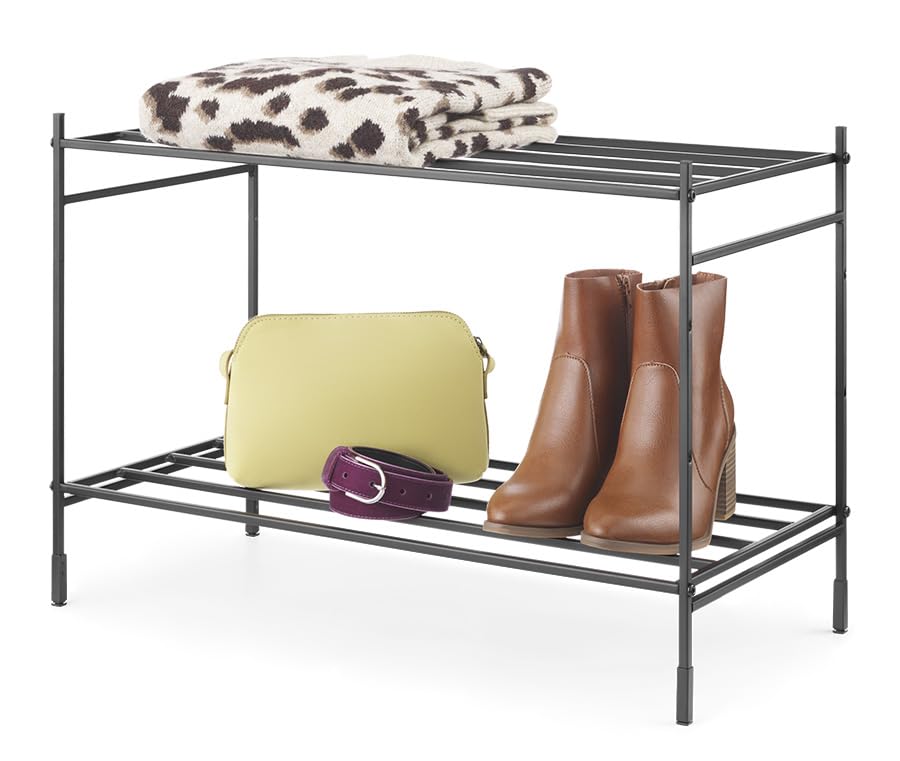 Whitmor Étagère empilable modulaire double niveau structure métallique stable - 3