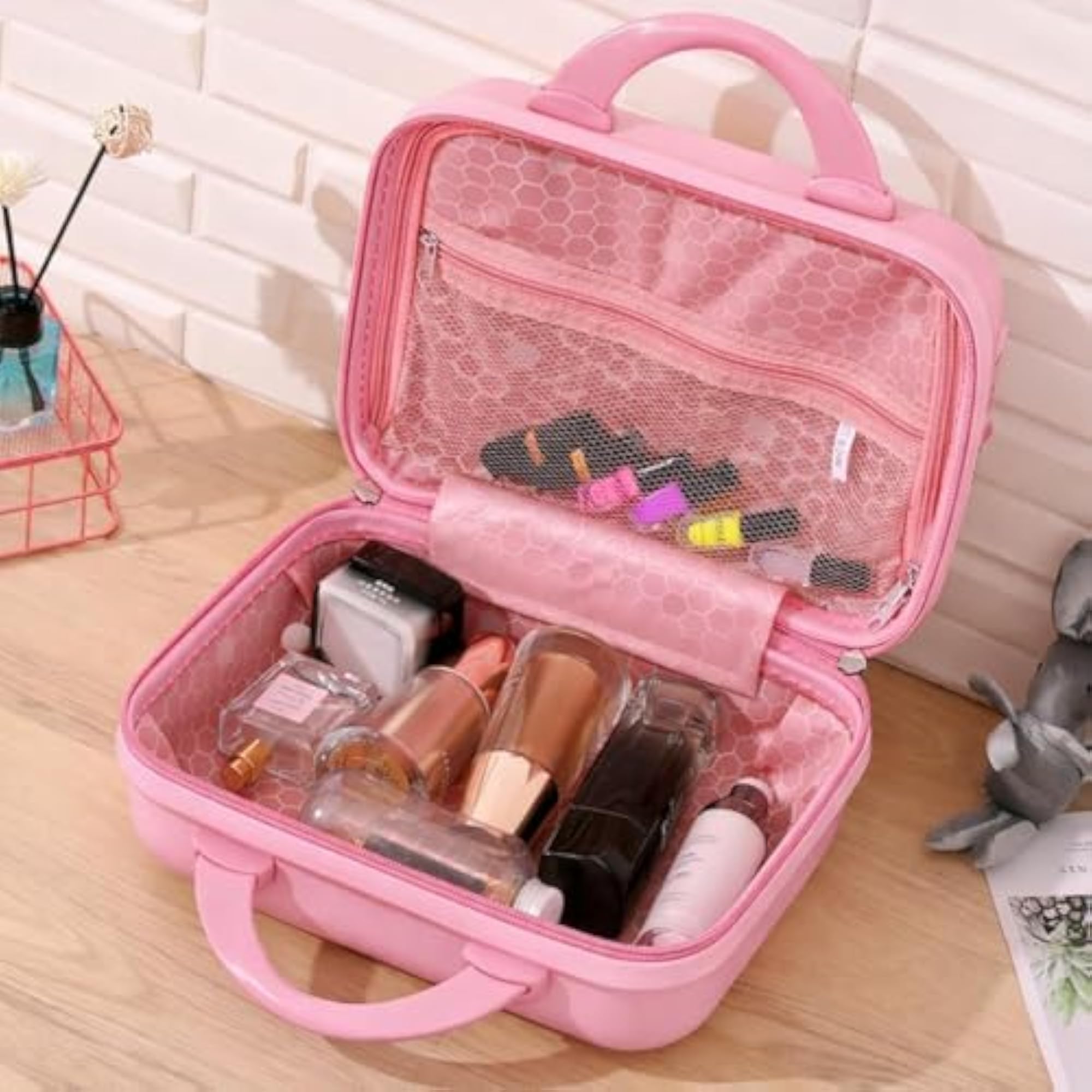 Travel Makeup Vanity Case, Multicolor Stylish Organizer