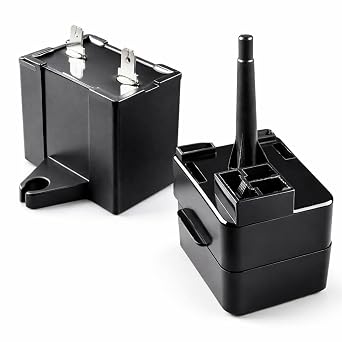 Compressor Start Relay Fit for Frigidaire Kenmore Refrigerator Freezers | 15 F 250V AC Run Capacitor Kit Replace 297259515 297259502 297259510 PS11728176