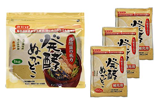 みたけ 発酵ぬかどこセット（１kg×1+補充用250g×3）