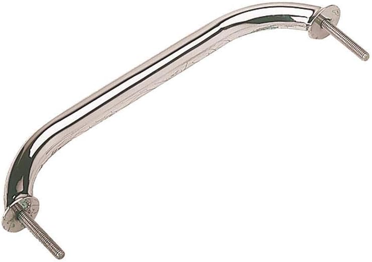 Stainless Steel Stud Mount Flanged Hand Rail w/Mounting Flange - 12