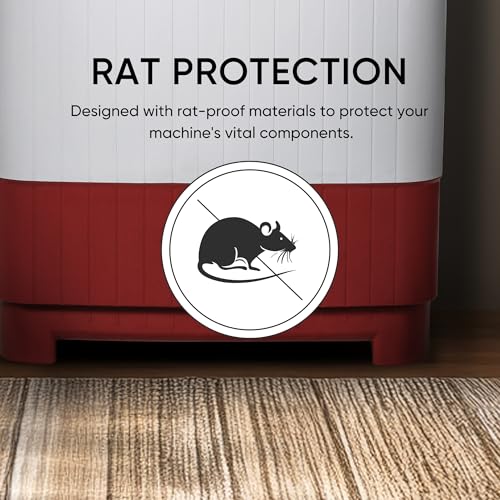 Image of SHARP 8.0 kg, 5 star Semi-Automatic Top Loading Washing Machine with Quadroniq Pulsator, Wave Dry Ring, 1300 RPM (ES-SD80NB-TR, Ruby Red, Pure Wave+)