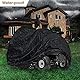 SKYWPOJU Rasenmäher Abdeckplane Rasentraktor Abdeckhaube Abdeckung UV-beständig wasserdichte Aufsitzmäher Staubschutz Wetterschutz Hülle Garten Outdoor Schutzhülle (Color : Black, Size : L)