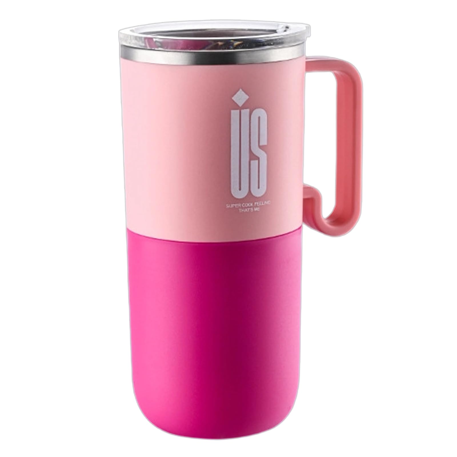 Kfwfuaee 600ML Stainless Steel Drinkware Double Walled Insulation Drinking Cup with Leakproof Lid for Tea Coffee Leak Proof Leave Cup