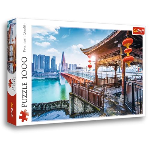 Trefl 1000 Elementos-Ciudad China, Paisaje Urbano, Entretenimiento Creativo, Diversión, Puzzles Clásicos para Adultos y Niños a Partir de 12 Años Rompecabezas, Color Chongqing, (10721)