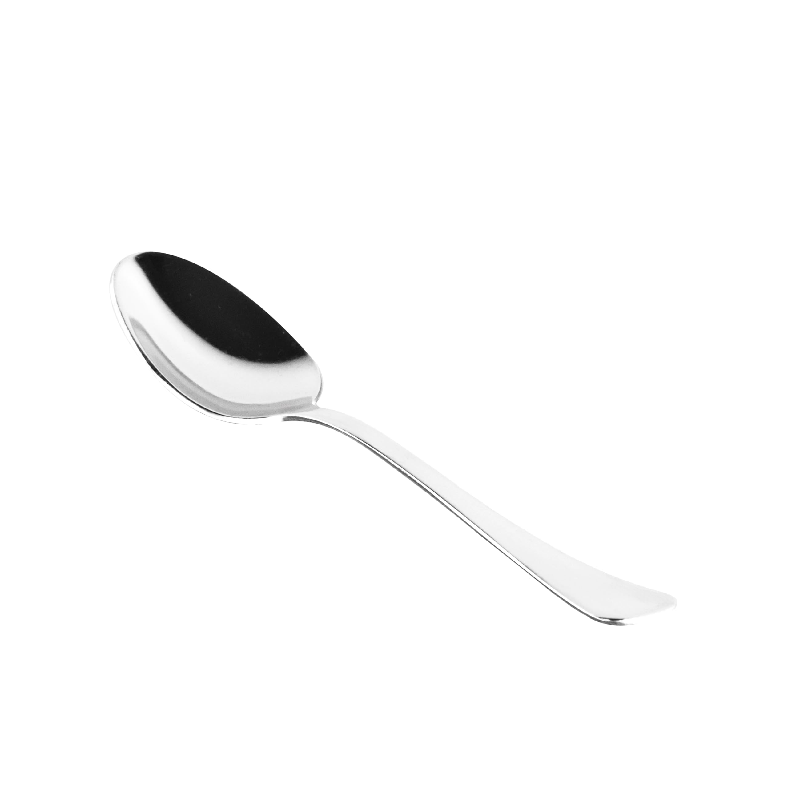 zanetti Juego de 12 cucharillas de café de acero inoxidable 18/C, modelo Boston, acero pulido y resistente, paquete de 12 piezas, fabricado en Italia, 590609