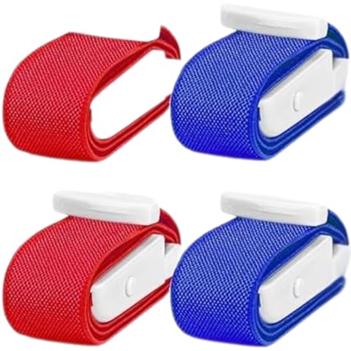 Image of Premium Elastic Medical Tourniquet Belt with Buccal /High Elasticity for Blood Collection - Adjustable, Quick-Release for Blood Collection & Emergency First Aid. (Multi Colur, Pack Of 4)