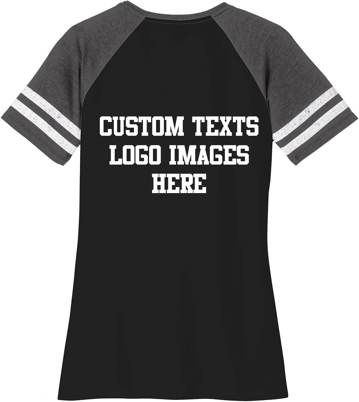 INK STITCH Women Dm476 Custom Design Printing Front and Back Game V-Neck Tees