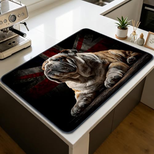 Image of Nuxovilar Bulldog Union Jack Stove Cover Diatomaceous 28.65x20.47 In