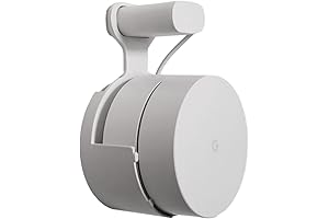Dot Genie Google Wifi Mount: Outlet Holder Mount Stand with No Messy Screws (1-pack)